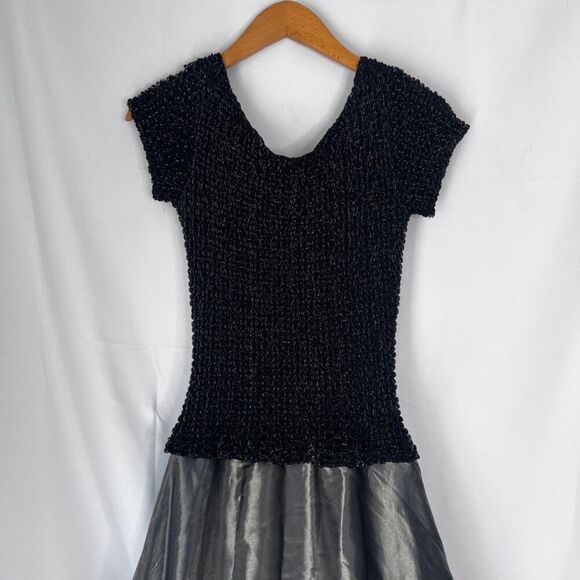 JS Collections Stretchy Bodice Taffeta Skirt Formal Evening Gown Size 8 - Picture 3 of 12